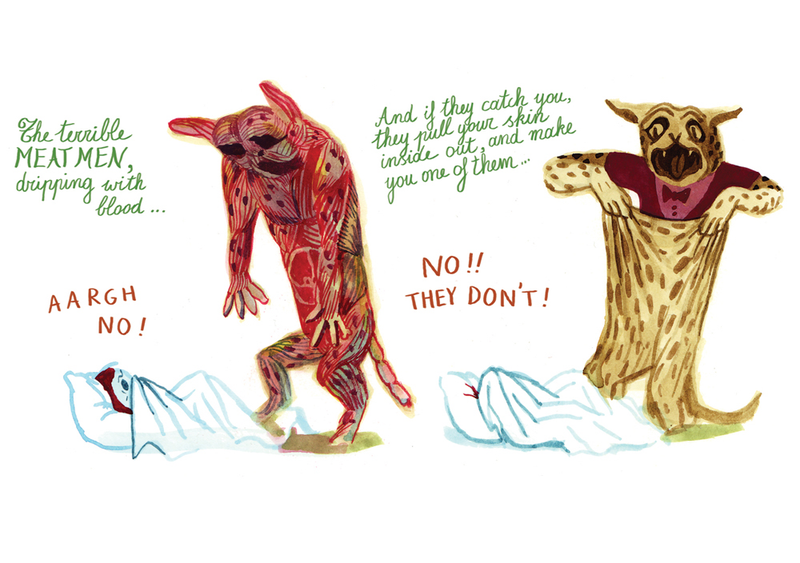 Illustration for article titled D&Q exclusive: Panther puts a chilling twist on a little girl’s imaginary friend